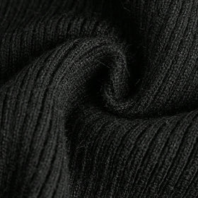 Boys Black High Neck Pullover Sweaters & Cardigans