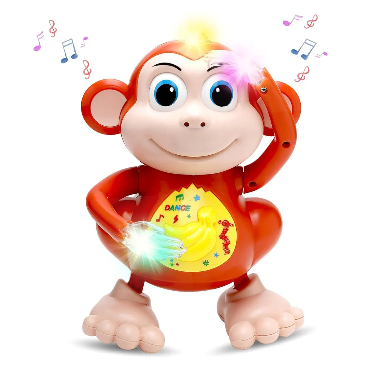 Kids Brown Musical Dancing Monkey Toy with Lights Trending Accessories