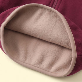 Boys Burgundy Dinosaur Embroidered Hooded Jacket Coats & Jackets