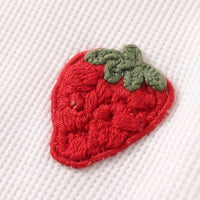 Girls White Strawberry Applique Top With Pants Sets 2 pc. Sets