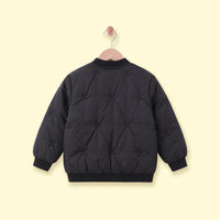 Girls Black Embroidered Long Sleeve Jacket Coats & Jackets