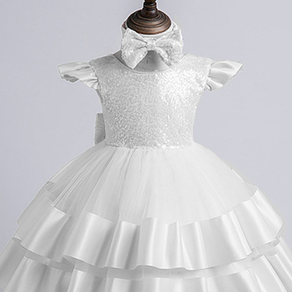 Girls Sequins Embellished Party Dress Party Dresses   