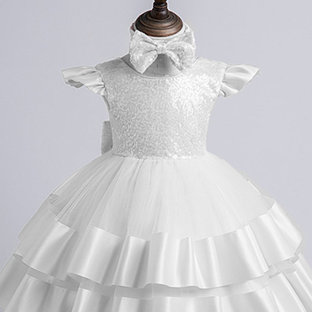 Girls Sequins Embellished Party Dress Party Dresses   