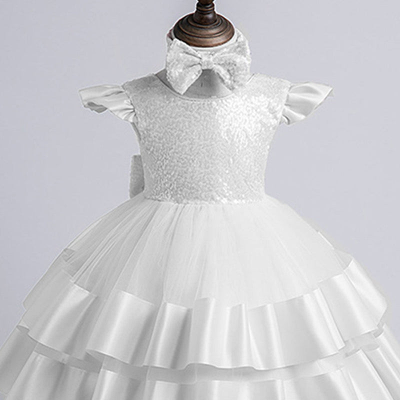 Girls Sequins Embellished Party Dress Party Dresses   