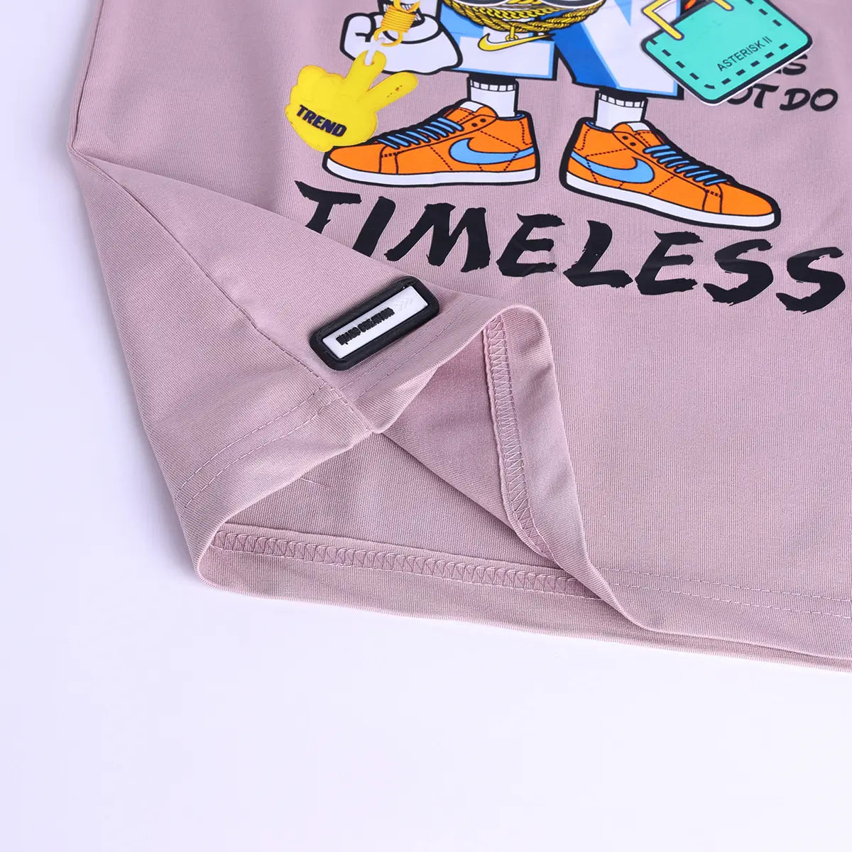 Boys Light Pink Graphic Short Sleeve T-Shirt With Elasticated Cargo Shorts Sets Sets