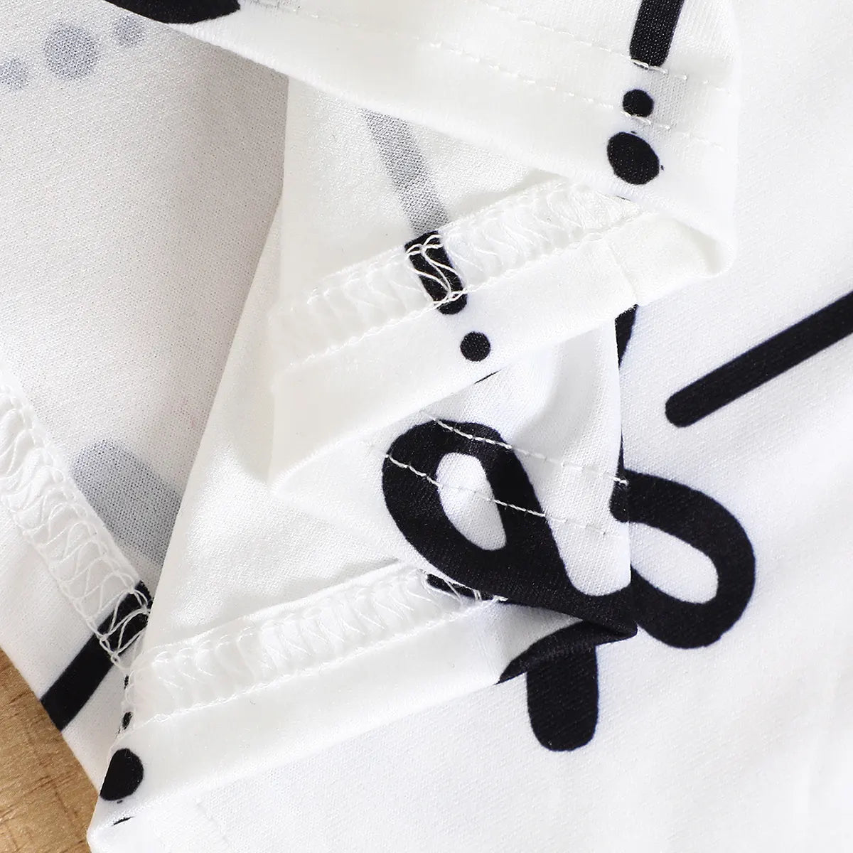 Girls White Bow Printed Long Sleeves Fit & Flare Dress Casual Dresses