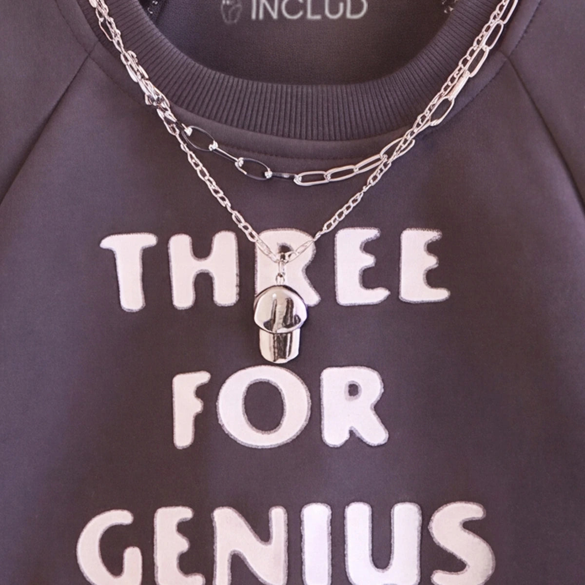Boys Dark Grey Typography Sweatshirt With Denim Pants 2 pc. Sets