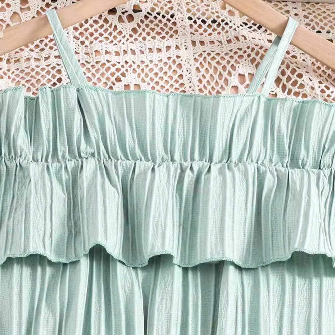 Girls Off Shoulder Fit & Flare Dress Casual Dresses   