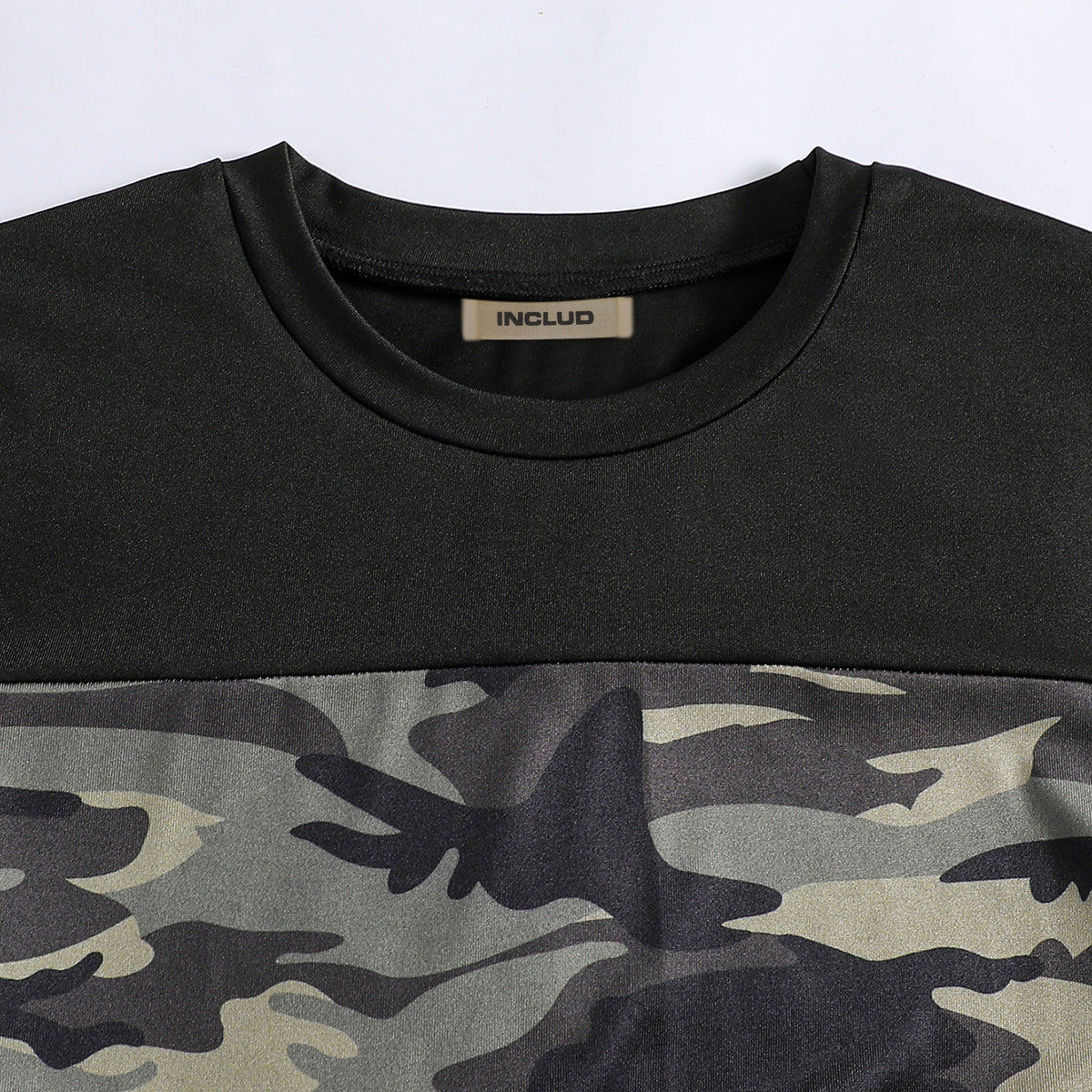Boys Black Short Sleeve Camouflage Printed T-Shirt With Shorts Set 2 pc. Sets