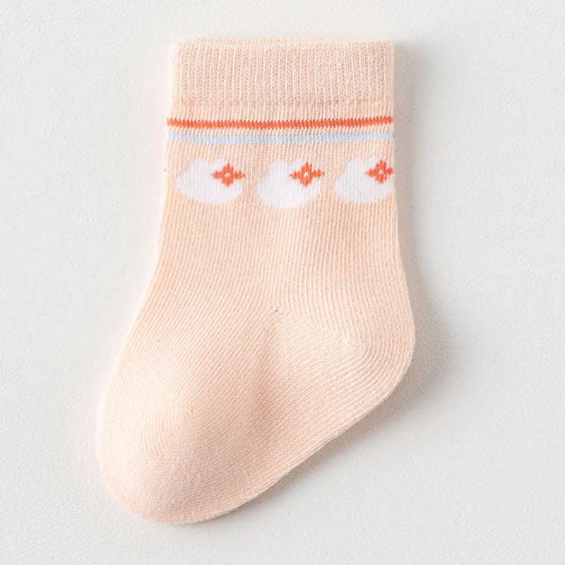 Pack of 4 Girls Multicolour Jacquard Design Ankle Length Socks Socks