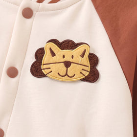 Boys Brown Applique Long Sleeve Jacket With Pants Sets 2 pc. Sets