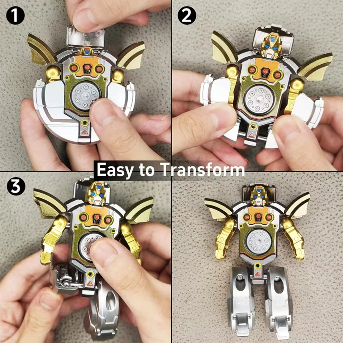 Kids Multicolor Ball-to-Robot Transforming Toy Trending Accessories