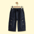 Boys Blue Denim Cargo Shorts Cargo Shorts Blue 1-2 Y