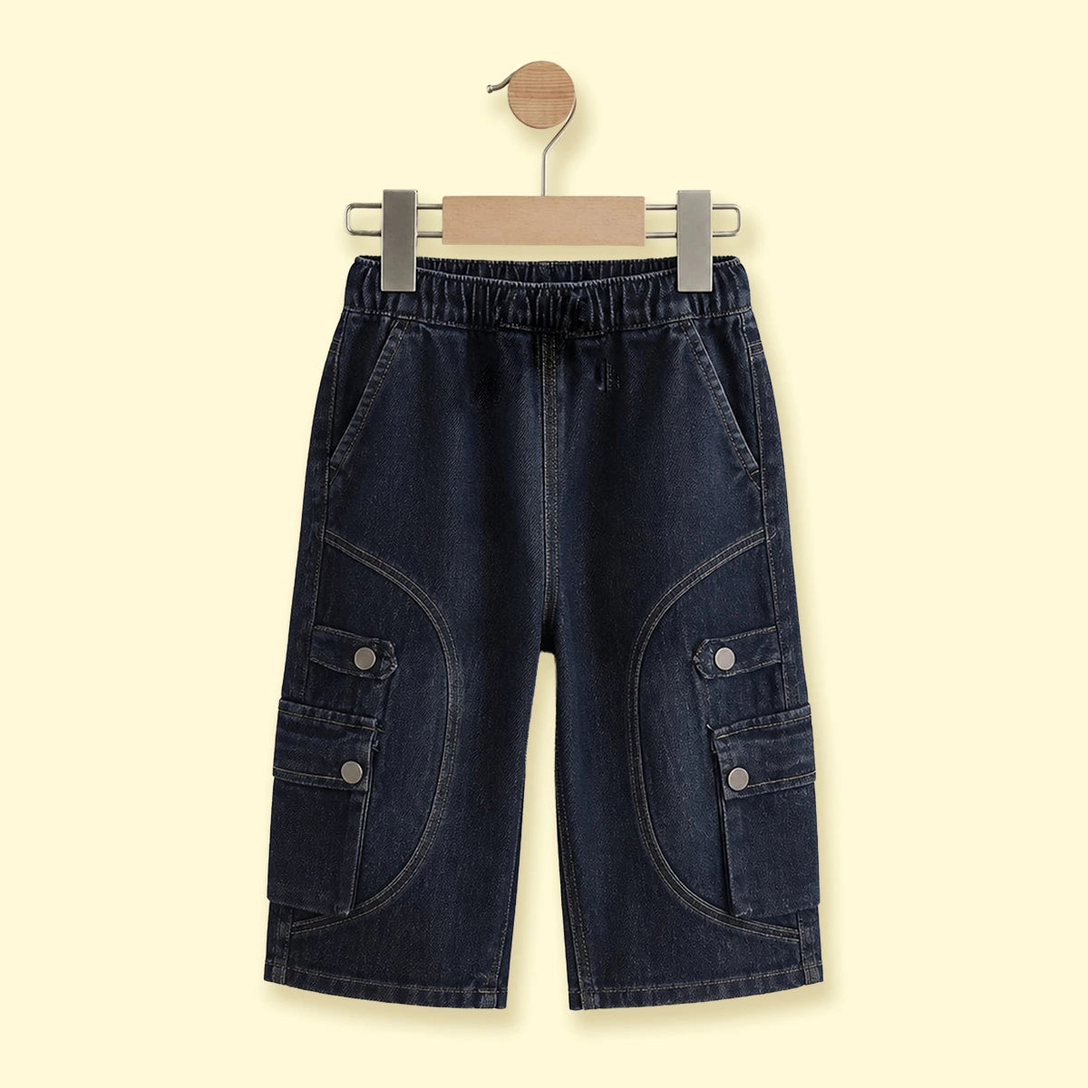 Boys Blue Denim Cargo Shorts Cargo Shorts Blue 1-2 Y