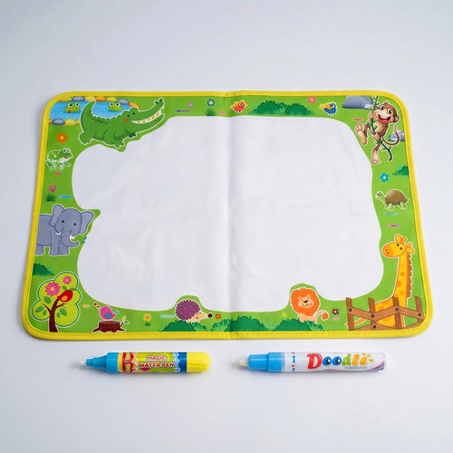 Reusable Water Drawing Mat for Kids- Large Magic Water Coloring Canvas for Painting, Writing & Graffiti Doodle Fun Trending Accessories