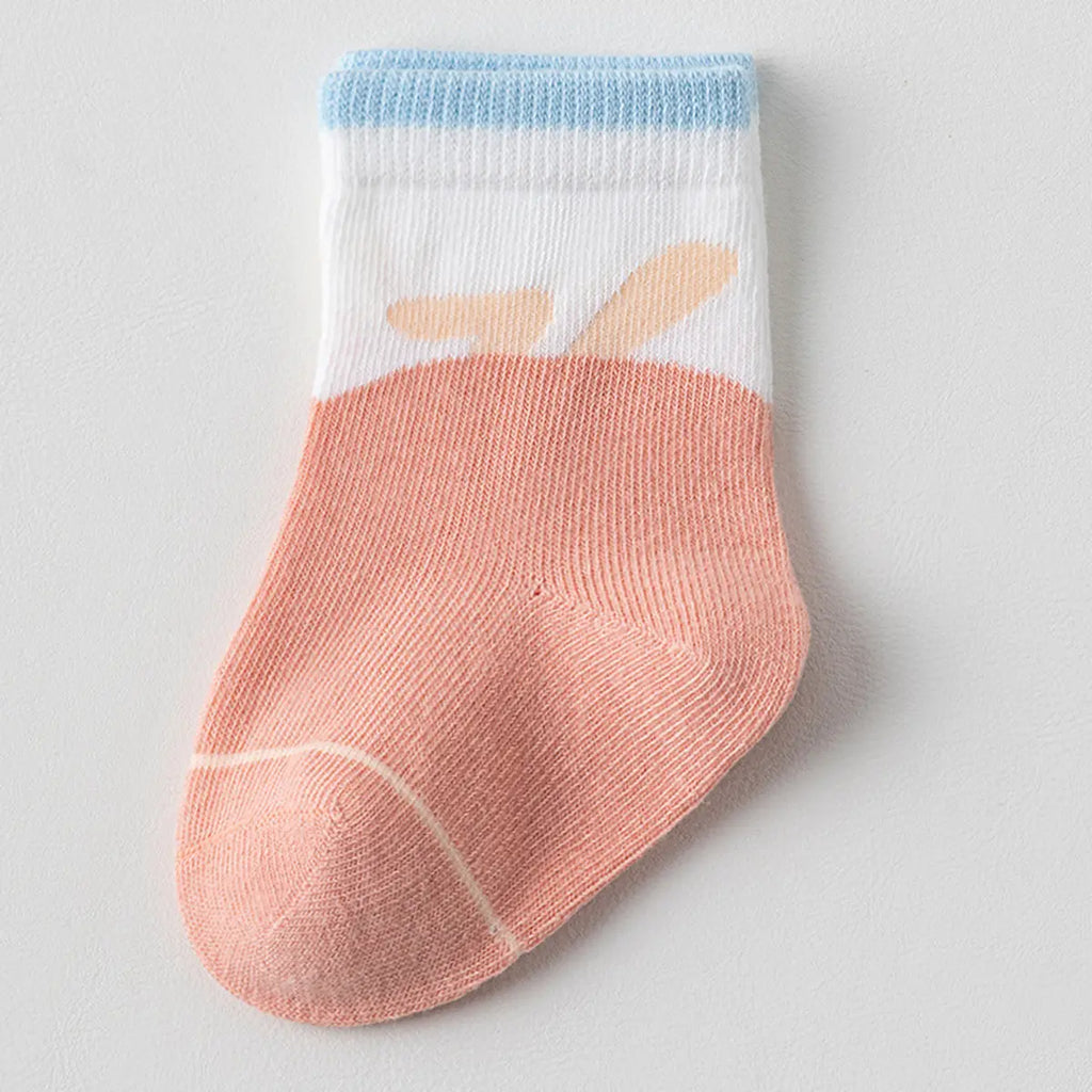 Pack of 4 Girls Multicolour Jacquard Design Ankle Length Socks Socks