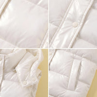 Boys Off White Sleeveless Hooded Puffer Jacket Coats & Jackets