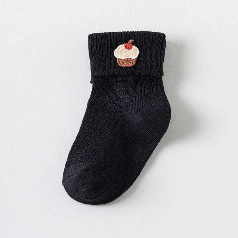 Pack of 6 Boys Multicolour Embroidery Applique Ankle Length Socks Socks