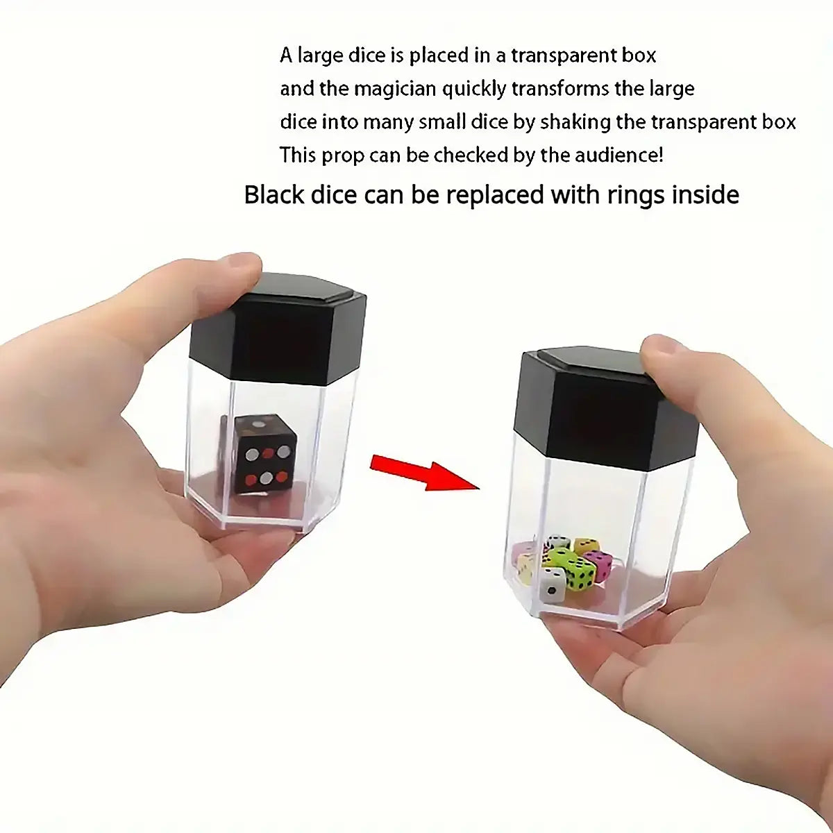 Kids Exploding Dice Magic Trick Set Trending Accessories Multicolor Onesize