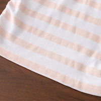 Girls Light Pink Striped Sleeveless Top With Shorts Sets 2 pc. Sets