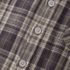 Boys Navy Blue Checked Long Sleeve Shirt Shirts