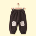 Boys Dark Brown Bear Applique Jogger Joggers Dark Brown 1-2 Y