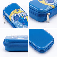 Astronaut-Happy Every Day-Space Themed Pencil Case-3D Embossed Stationery Pouch Trending Accessories