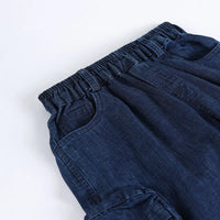 Boys White Alphanumeric Printed T-Shirt With Denim Shorts Sets 2 pc. Sets