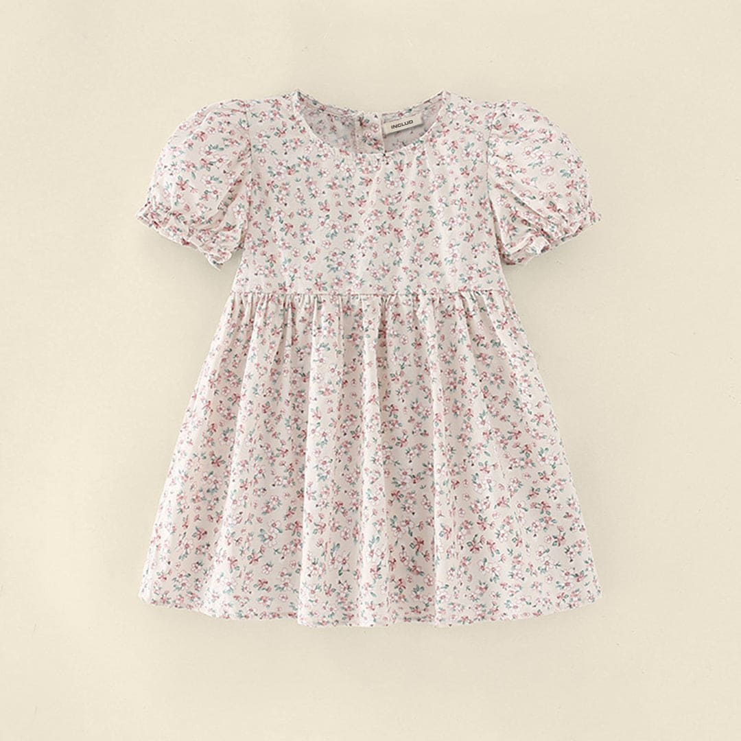 Girls Floral Print Casual Dress Casual Dresses   