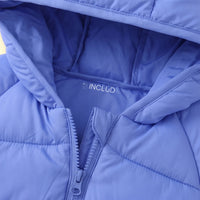 Boys Blue Hooded Quilted Puffer Jacket Coats & Jackets