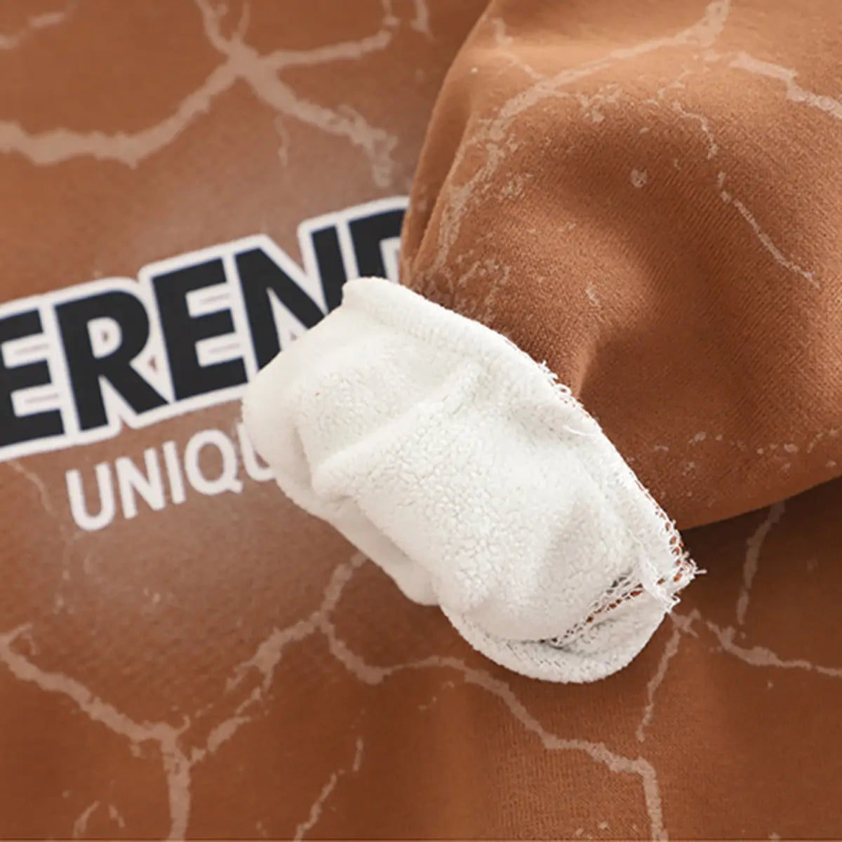 Boys Brown Printed Regular Sweatshirt With Pants Sets 2 pc. Sets