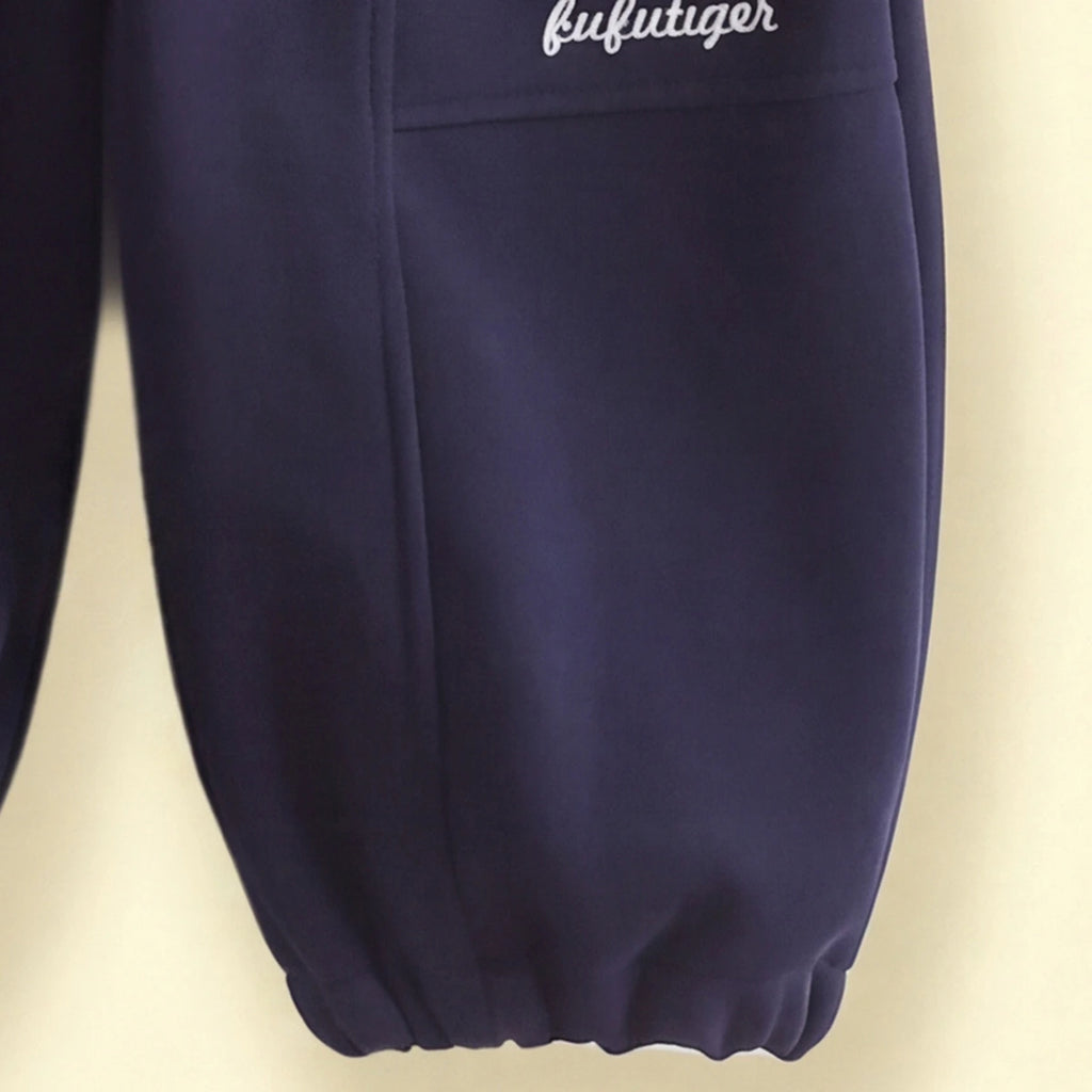 Boys Navy Blue Typography Raglan Sleeve Sweatshirt & Joggers Sets 2 pc. Sets