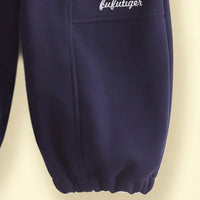 Boys Navy Blue Typography Raglan Sleeve Sweatshirt & Joggers Sets 2 pc. Sets