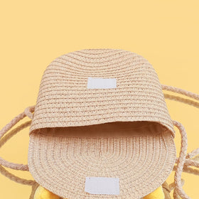 Girls Beige Dog Applique Sling Bag Sling Bags