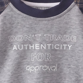 Boys Grey Typography Raglan Sleeve Sweatshirt & Joggers Sets 2 pc. Sets