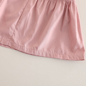 Girls Heart Printed Short Sleeves T-Shirt With Flared Pink Shorts Set 2 pc. Sets