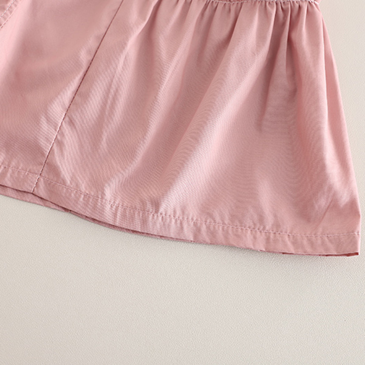 Girls Heart Printed Short Sleeves T-Shirt With Flared Pink Shorts Set 2 pc. Sets