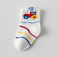 Pack of 3 Boys Multicolour Jacquard Ankle Length Socks Socks