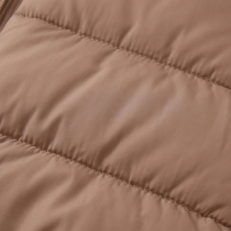 Boys Brown Hooded Quilted Puffer Jacket Coats & Jackets