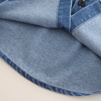 Boys Blue Denim Short Sleeves Shirt With T-Shirt And Cargo Pants Set 3 pc. Sets