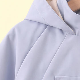 Boys Light Blue Long Sleeve Hooded Jacket Coats & Jackets