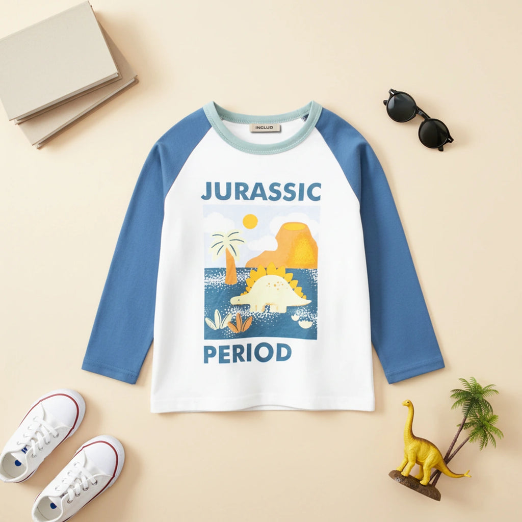 Girls Blue Graphics Winter Tshirts Tshirts Blue 1-2 Y