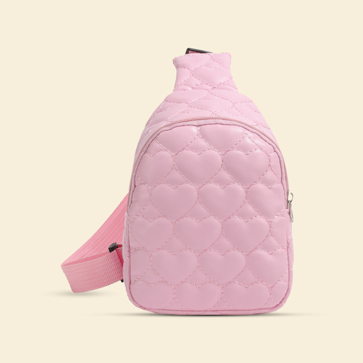 Girls Pink PU Leather Crossbody Bag Trending Accessories