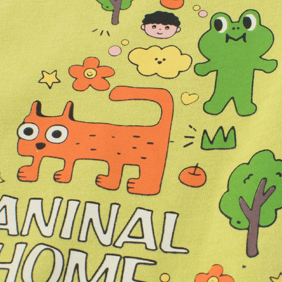 Boys Lime Green Animal Print Short Sleeve T-Shirt Tshirts