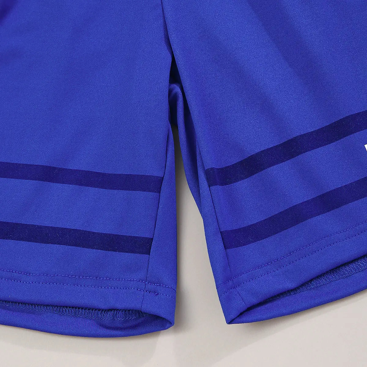 Boys Royal Blue Typographic King Printed T-Shirt With Shorts Sets Sets