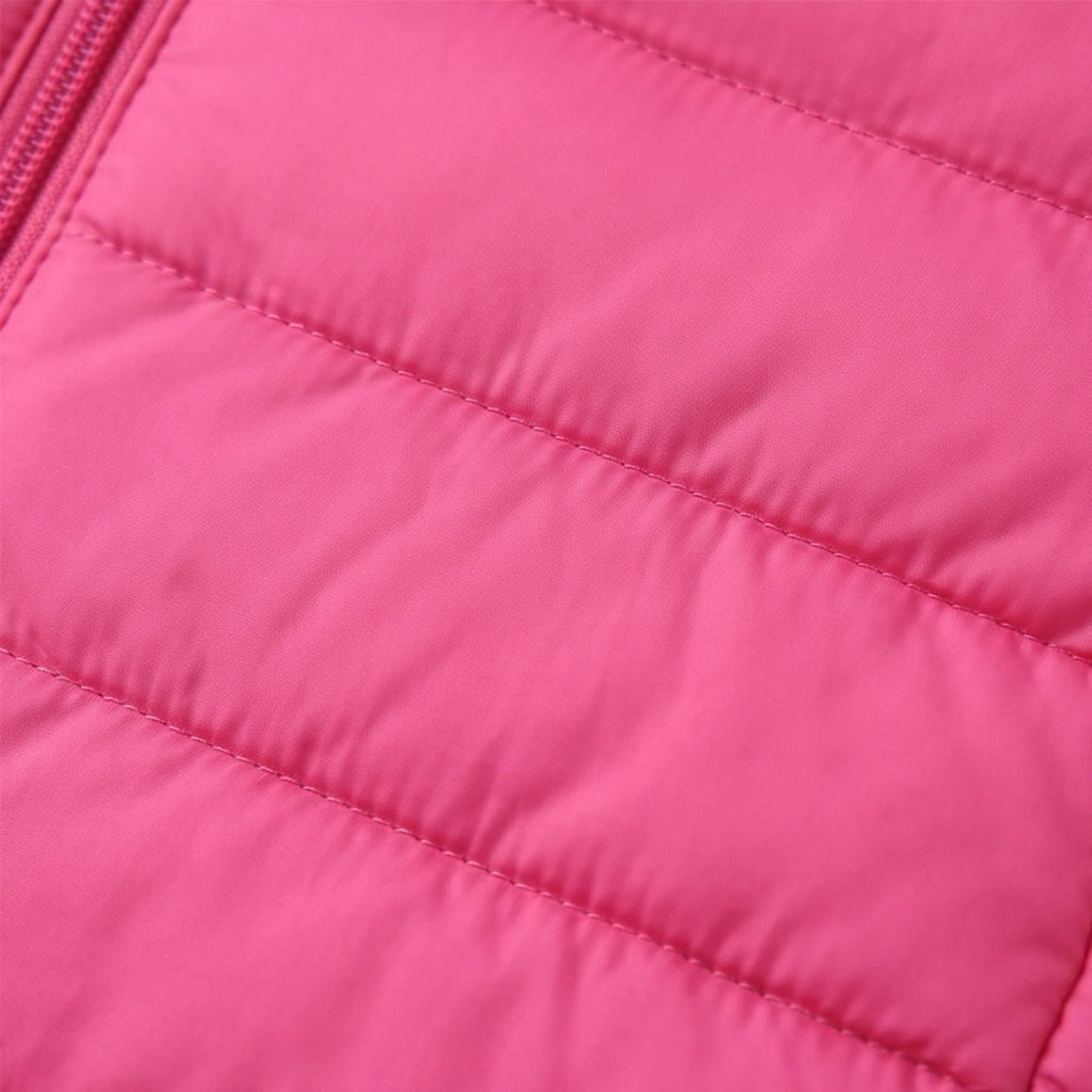 Girls Pink Hooded Quilted Puffer Jacket Coats & Jackets