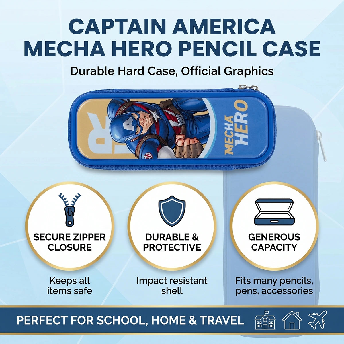 Captain America-Mecha Hero-Hard Shell Pencil Box Trending Accessories