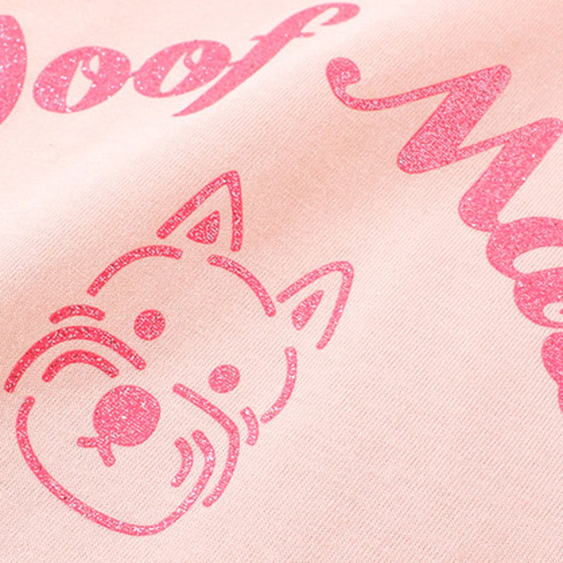 Girls Printed Short Sleeves Casual T-Shirt Tshirts   