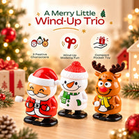 Santa & Friends Festive Wind-Up Toy Set Trending Accessories