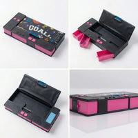 Sports Theme Pencil Case for Kids Multi-Compartment School Stationery Box Trending Accessories